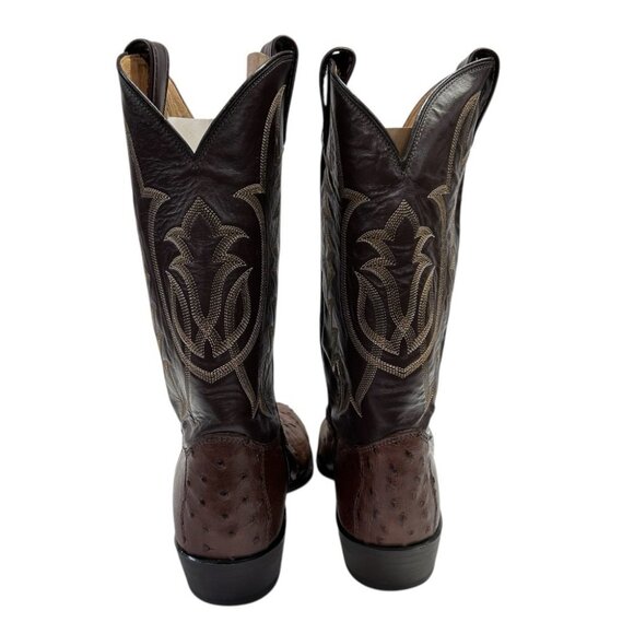 Tony Lama Full Quill Ostrich Western Cowboy Boots SIZE 11D Made in USA main image 7